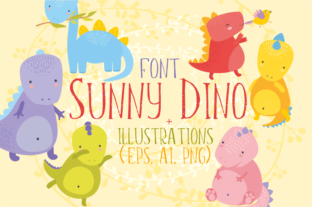 Font Suny Dino Ảnh 1