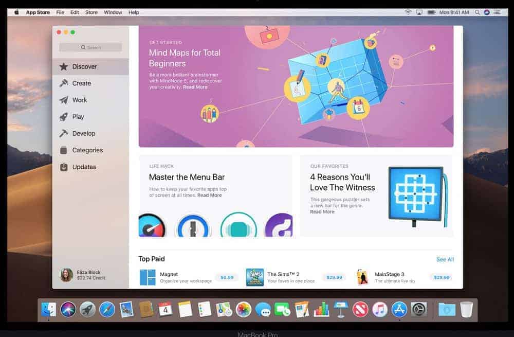 Giao diện Mac App Store mới