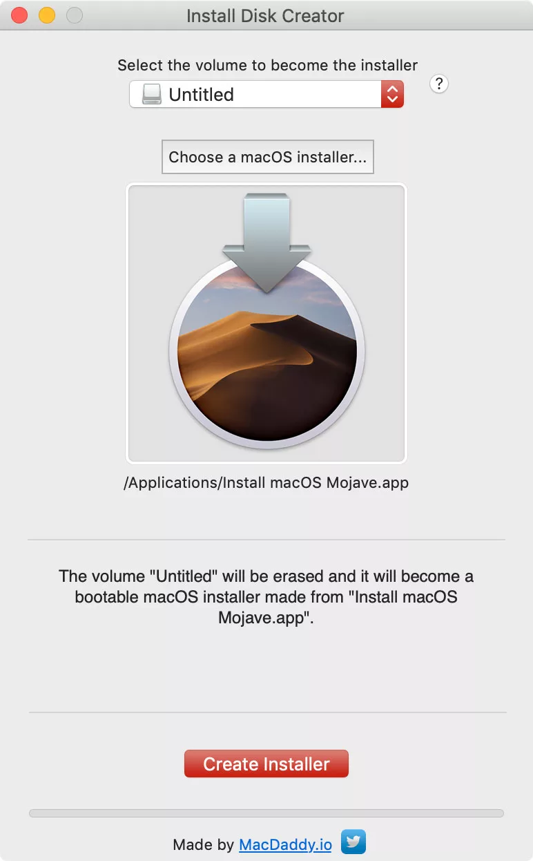 Tạo bộ cài USB macOS Mojave Hình 1