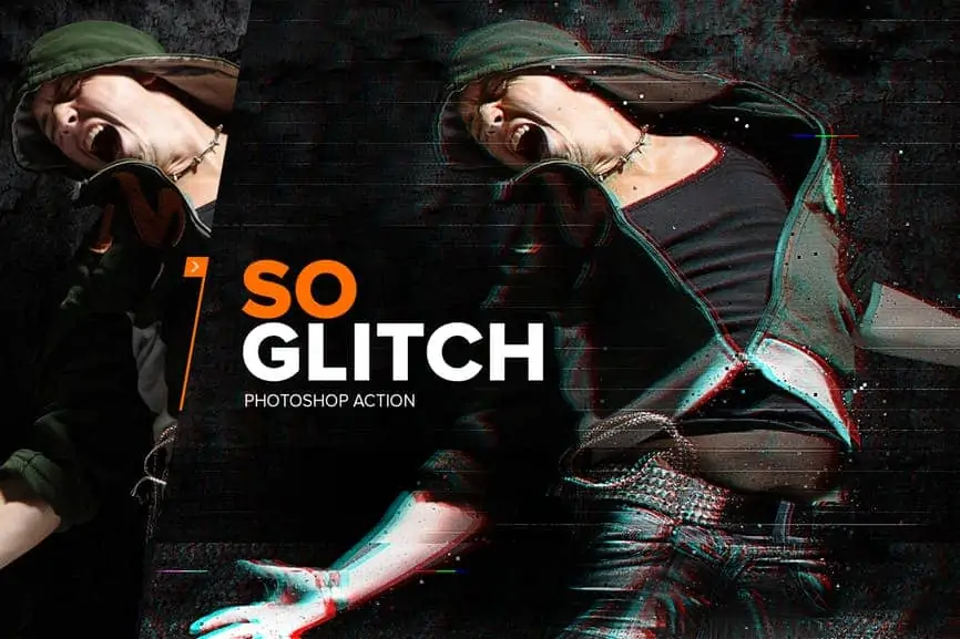 SoGlitch Photoshop Action