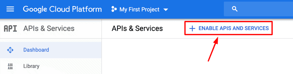 Enabled Apis and services