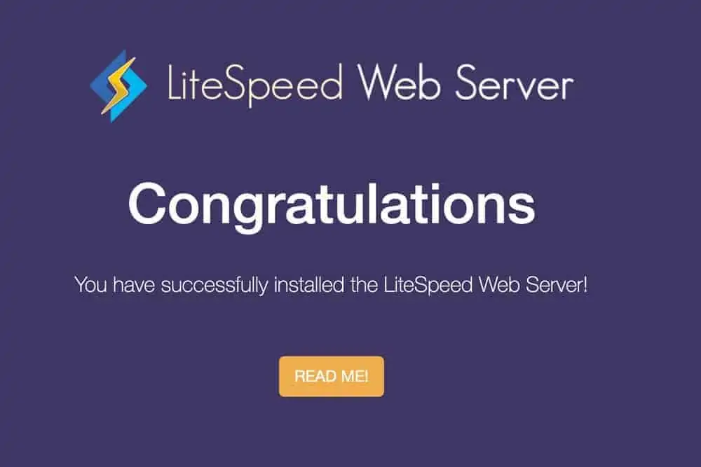 Cài đặt LiteSpeed Web Server Free Starter