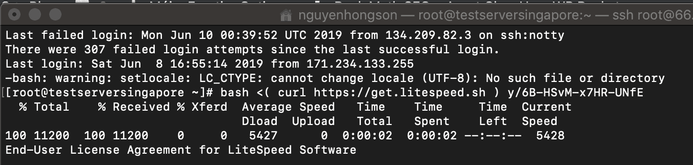 cài đặt lightspeed web server free starter 2