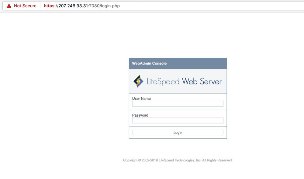 quản lý litespeed webserver