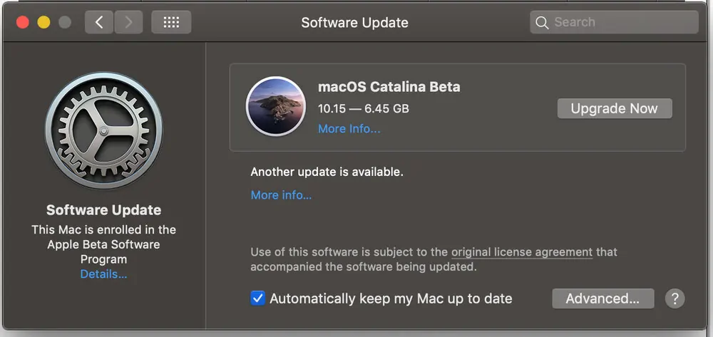bản cập nhật macOS 10.15