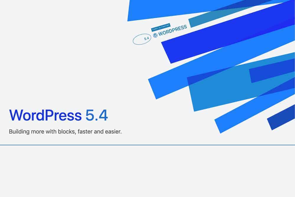 wordpress 5.4 cover