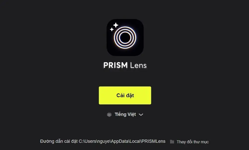 Cài đặt PRISM lens